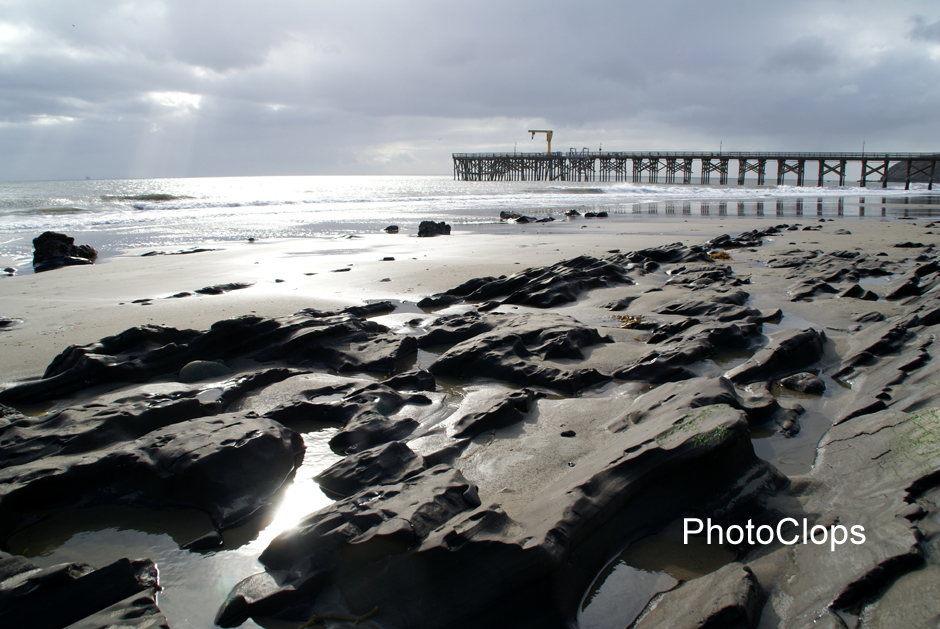 Gaviota Beach Under Cloudy Skies