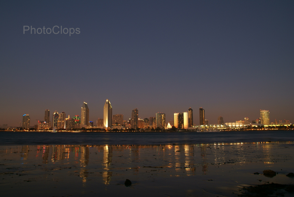 Downtown San Diego At Night