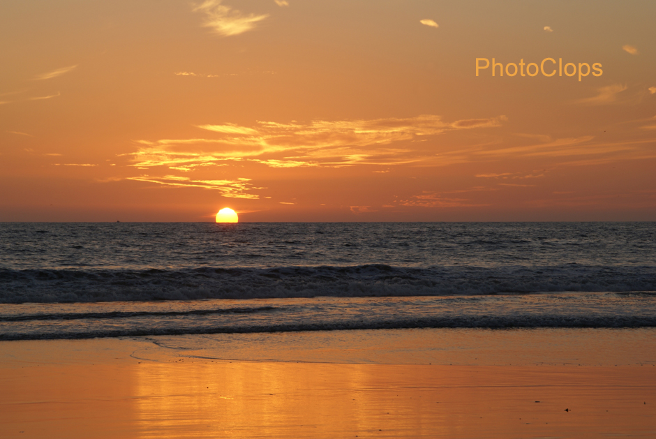 Sunset Over Santa Monica Beach